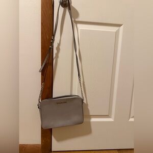 Michael Kors Light Gray Crossbody Bag